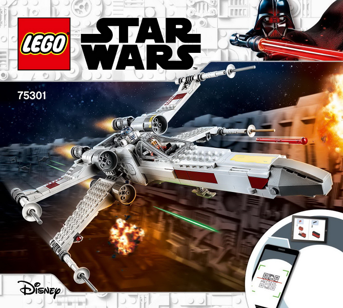 LEGO Star Wars 75301 Stíhačka X-wing Luka Skywalkera