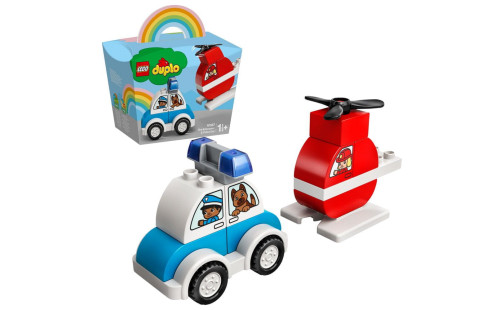LEGO DUPLO 10957 Hasičský vrtulník a policejní auto