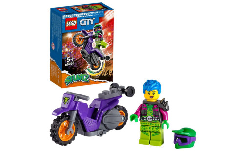 LEGO City 60296 Kaskadérská wheelie motorka
