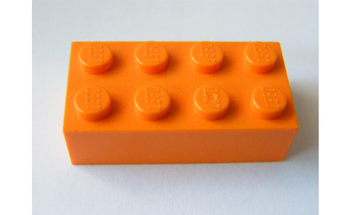 Brick 2x4 -  oranžová