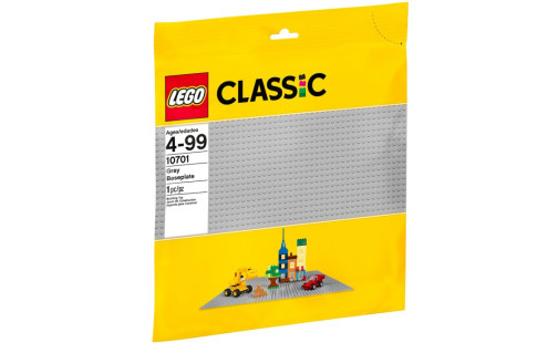 LEGO Classic 10701 Šedá podložka na stavění