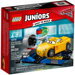 Lego Juniors 10731 Závodní simulátor Cruz Ramirezové - balení 