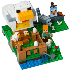 Lego Minecraft 21140 Kurník - detail