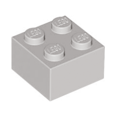 BRICK 2X2 light grey