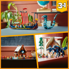 LEGO Creator 31132 Vikingská loď a mořský had