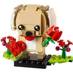 LEGO BrickHeadz 40349 Valentýnské štěňátko - detail 