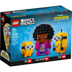 LEGO BrickHeadz 40421 Belle Bottom, Kevin a Bob