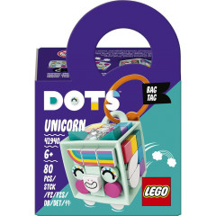 LEGO® DOTS 41940 Ozdoba na tašku – jednorožec