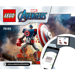 Lego Super Heroes 76168 Captain America v obrněném robotu