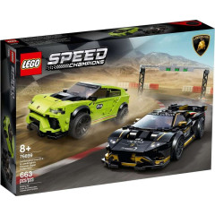 LEGO Speed Champions 76899 Lamborghini Urus ST-X & Lamborghini Huracán Super Trofeo EVO