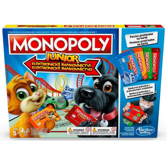 Hasbro Monopoly Junior Electronic Banking CZ/SK
