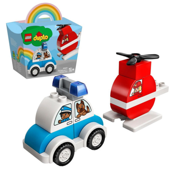 LEGO DUPLO 10957 Hasičský vrtulník a policejní auto