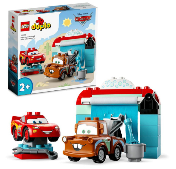 LEGO® DUPLO® Disney 10996 Na myčce s Bleskem McQueenem a Burákem