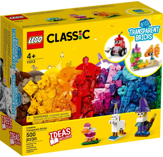 Lego Classic 11013 Průhledné kreativní kostky