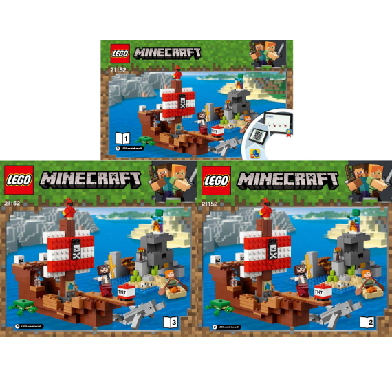 Lego Minecraft 21152 Dobrodružství pirátské lodi