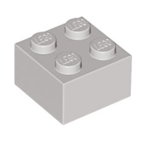 BRICK 2X2 light grey