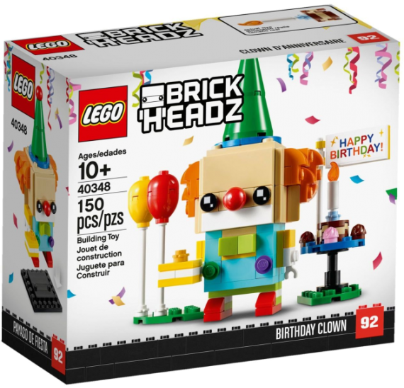 LEGO BrickHeadz 40348 Narozeninový klaun - balení 