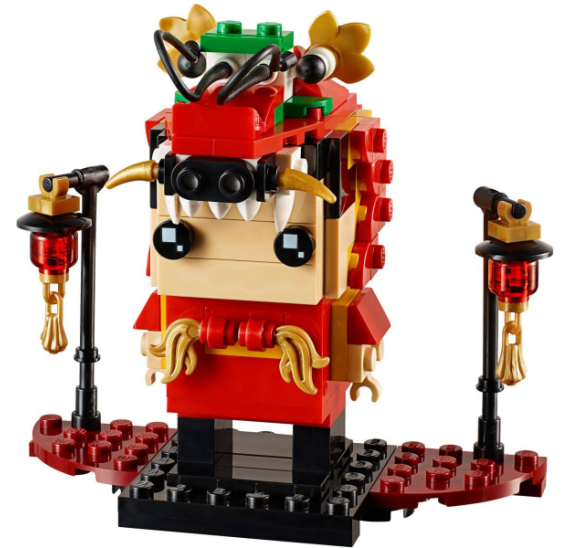 LEGO BrickHeadz 40354 Dračí tanečník - detail 