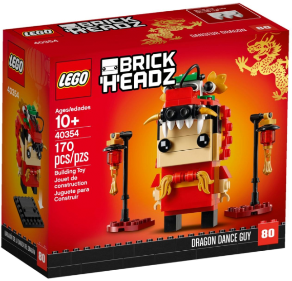 LEGO BrickHeadz 40354 Dračí tanečník - balení 