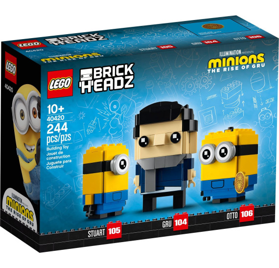 LEGO BrickHeadz 40420 Gru, Stuart a Otto