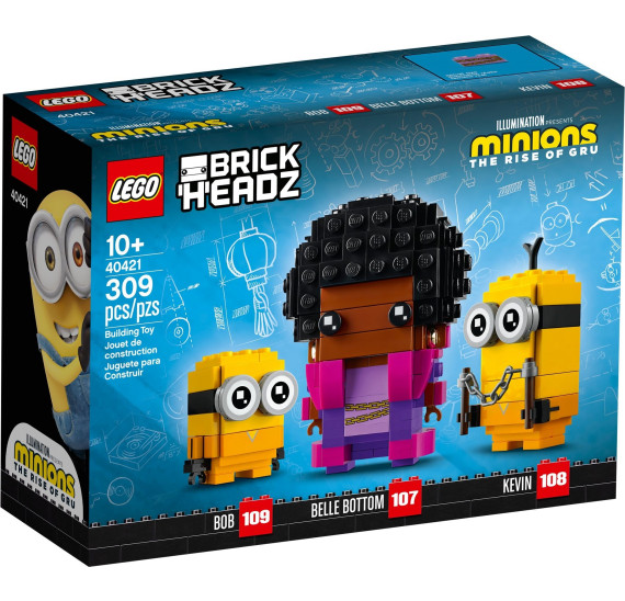 LEGO BrickHeadz 40421 Belle Bottom, Kevin a Bob