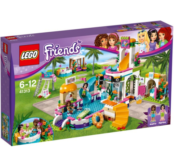 Lego Friends 41313 Letní bazén v městečku Heartlake -  balení 