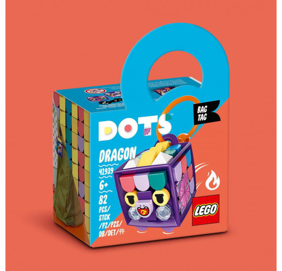 LEGO® DOTS 41939 Ozdoba na tašku – dráček