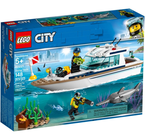 Lego City 60221 Potápěčská jachta - balení 