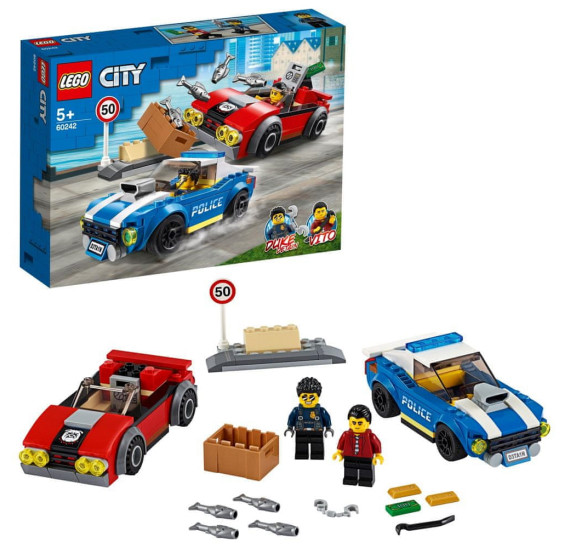 LEGO City 60242 Policejní honička na dálnici - balení 