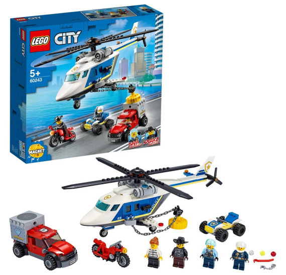 LEGO CITY 60243 Pronásledování s policejní helikoptérou
