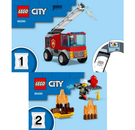 LEGO City 60280 Hasičské auto s žebříkem