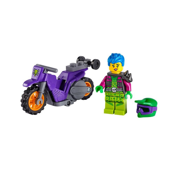 LEGO City 60296 Kaskadérská wheelie motorka