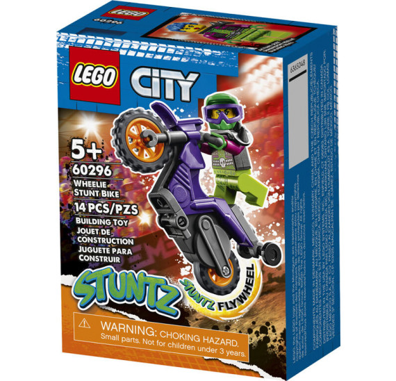 LEGO City 60296 Kaskadérská wheelie motorka