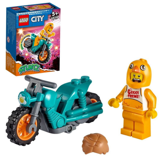 LEGO City 60310 Kaskadérská motorka kaskadéra Kuřete