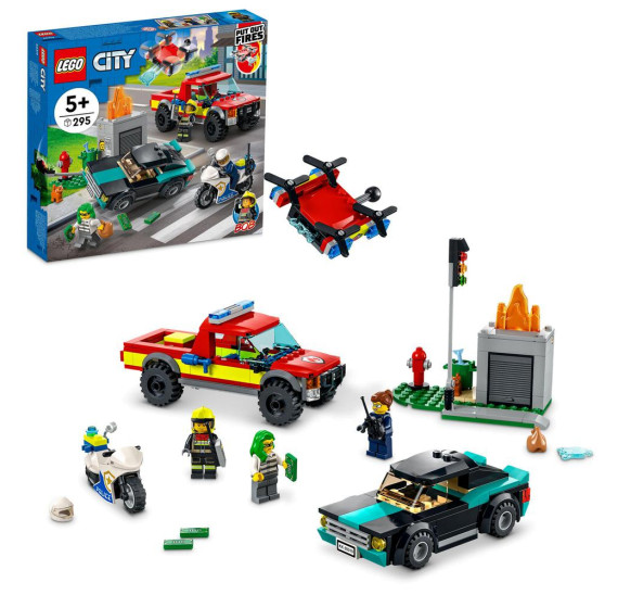 LEGO City 60319 Hasiči a policejní honička