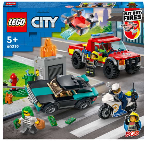 LEGO City 60319 Hasiči a policejní honička