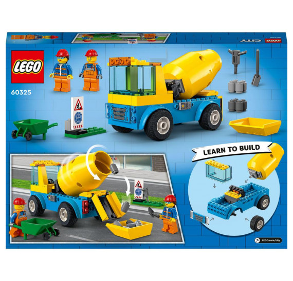 LEGO City 60325 Náklaďák s míchačkou na beton