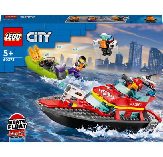 LEGO® City 60373 Hasičská záchranná loď a člun