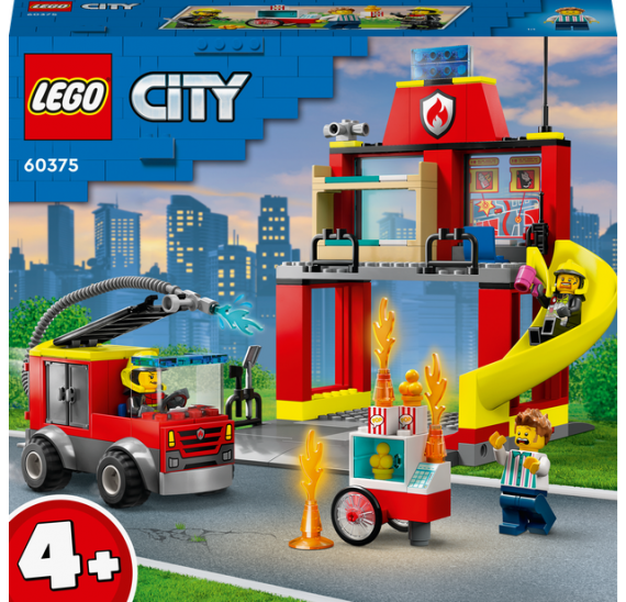 LEGO® City 60375 Hasičská stanice a auto hasičů