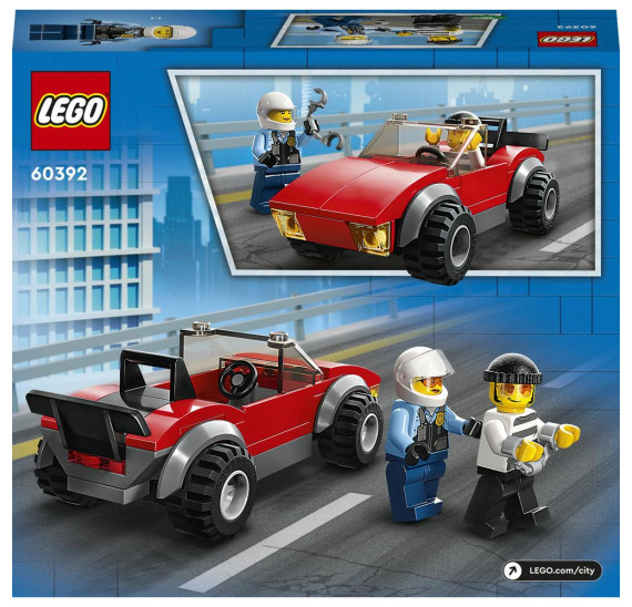 LEGO® City 60392 Honička auta s policejní motorkou