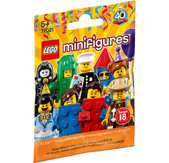 Lego 71021 Minifigurky 18. série - 3 - Kostým Modrá kostka