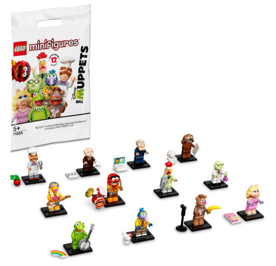 LEGO Minifigurky 71033 Mupeti - 5 žabák Kermit