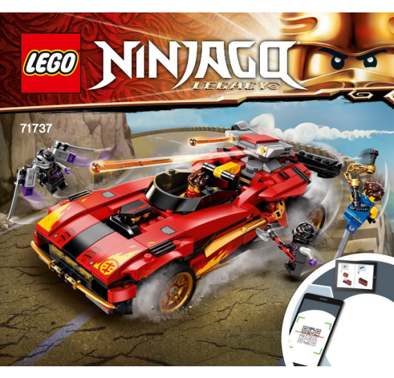 LEGO Ninjago 71737 Kaiův červený bourák