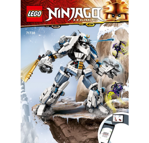 LEGO Ninjago 71738 Zane a bitva s titánskými roboty