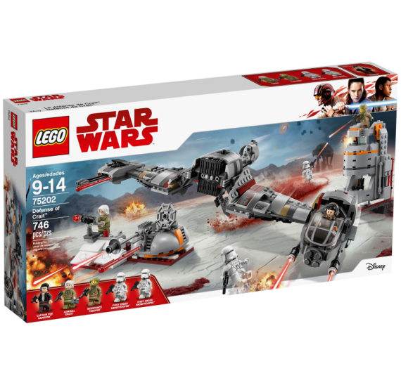 Lego Star Wars 75202 Obrana planety Crait - balení 