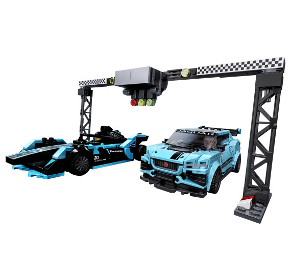 LEGO Speed Champions 76898 Formula E Panasonic Jaguar Racing GEN2 car & Jaguar I-PACE eTROPHY