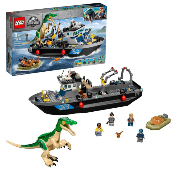 LEGO Jurassic World 76942 Útěk Baryonyxe z lodě