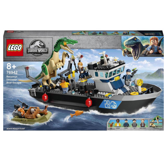 LEGO Jurassic World 76942 Útěk Baryonyxe z lodě