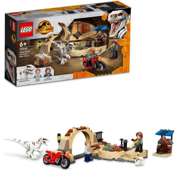 LEGO Jurassic World 76945 Atrociraptor: honička na motorce