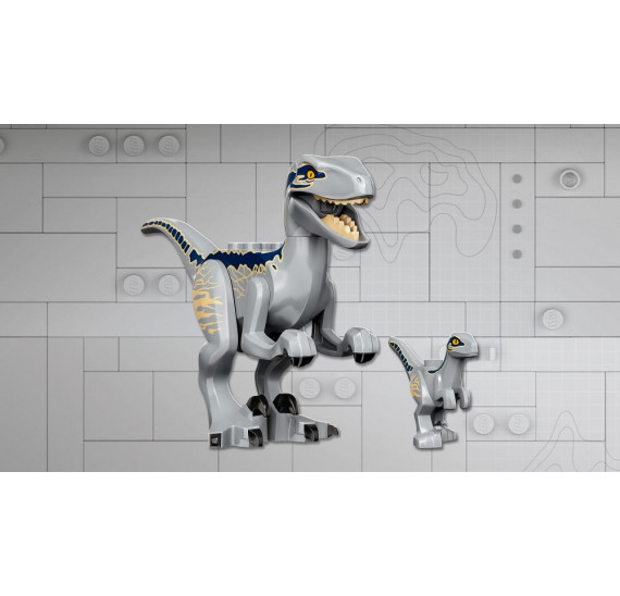 LEGO Jurassic World 76946 Odchyt velociraptorů Blue a Bety